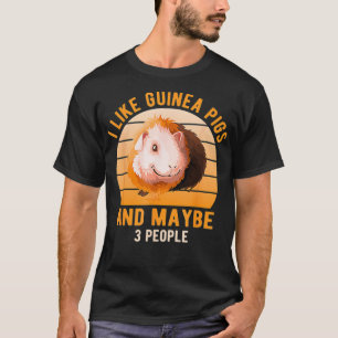 T-shirt J'aime les cobayes de blé Cavy Lover Guinée Pig Mo