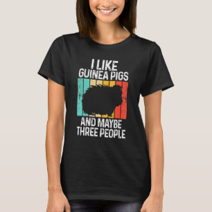 T-shirt J'aime les cochons d'Inde et peut-être trois perso