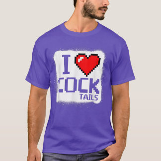 T-shirt J'Aime Les Cocktails Drôle Conception De Jeux Pour