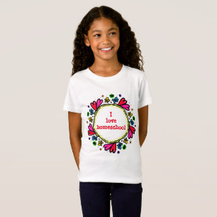 T-Shirt J'aime les coeurs d'école familiale