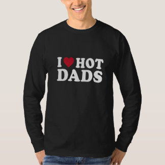 T-shirt J'Aime Les Dads Chauds J'Aime Les Dads Chauds Coeu