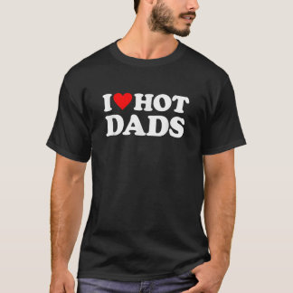 T-shirt J'Aime Les Dads Chauds J'Aime Les Dads Chauds Coeu