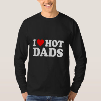 T-shirt J'Aime Les Dads Chauds J'Aime Les Dads Chauds Coeu