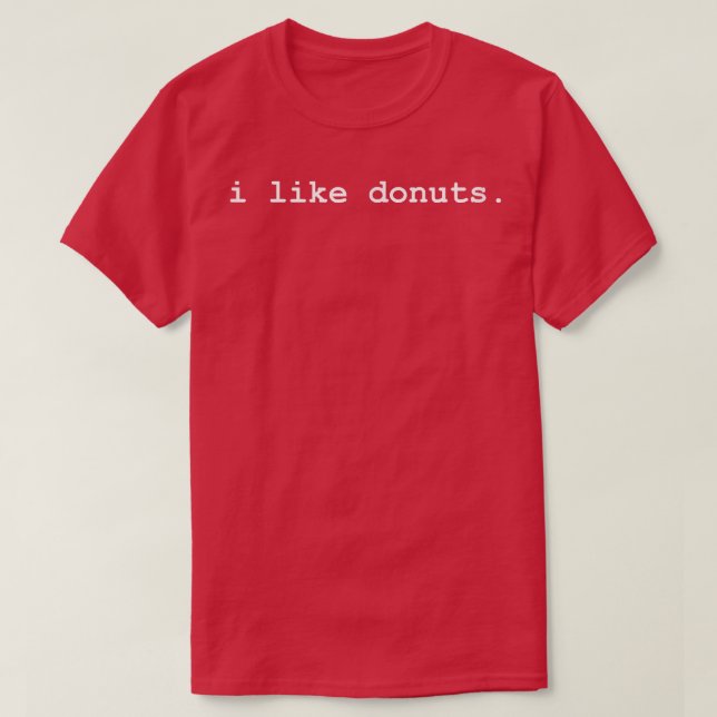 T-shirt J'Aime Les Donuts Doughnut Funny  (Design devant)