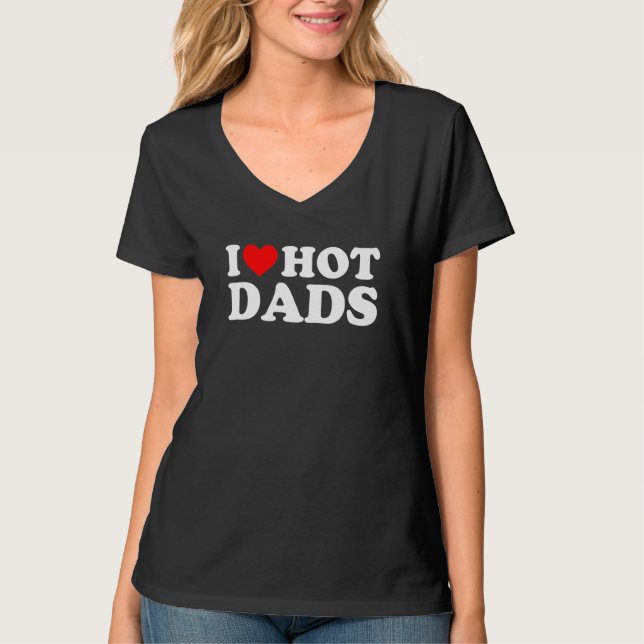 T-shirt J'Aime Les Draps Chauds T Red Heart Love Dads (Devant)