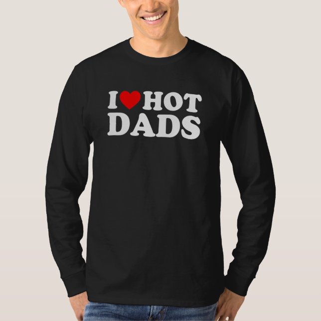 T-shirt J'Aime Les Draps Chauds T Red Heart Love Dads (Devant)