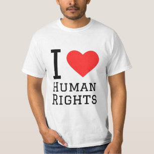 T-shirt J'aime les droits de l'homme