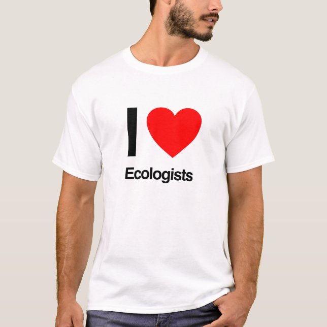 T-shirt j'aime les écologistes (Devant)