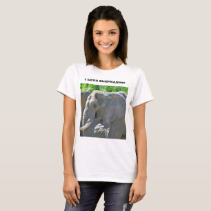 T-SHIRT J'AIME LES ÉLÉPHANTS !