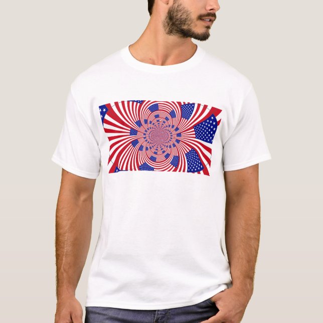T-shirt J'Aime Les États-Unis (Devant)