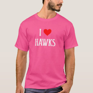 T-shirt J'aime les faucons Je cœur de faucons oiseau de pr