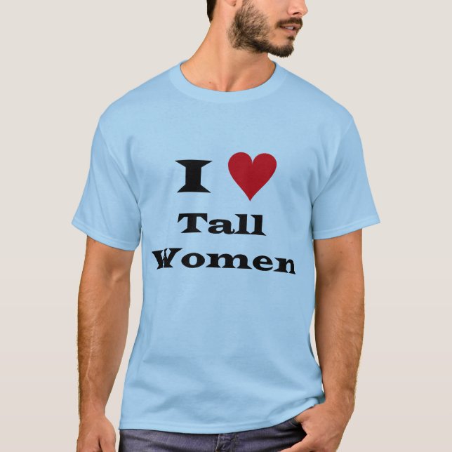 T-shirt J'aime les femmes grandes (Devant)