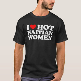 T-shirt J'aime les femmes haïtiennes sexy