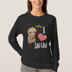 T-shirt J'Aime Les Fentes Mignonnes Sloth