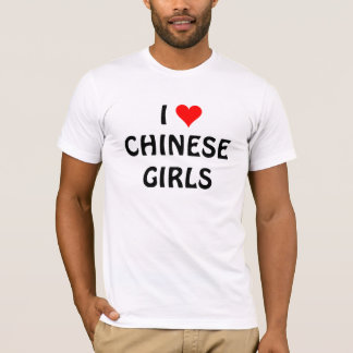 T-SHIRT J'AIME LES FILLES CHINOISES