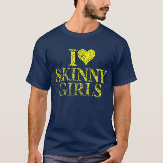 T-shirt J'aime les filles maigres - J'aime les filles maig