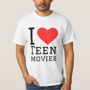 T-shirt J'aime les films ados