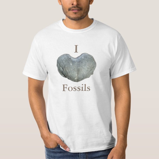 T-shirt J'aime les fossiles (Devant)