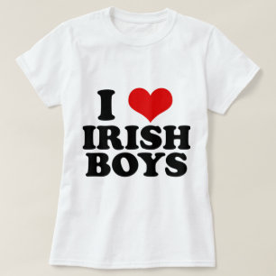 T-shirt j'aime les garçons irlandais