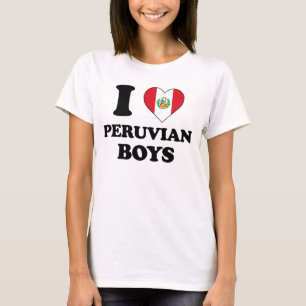 T-shirt J'aime les garçons péruviens