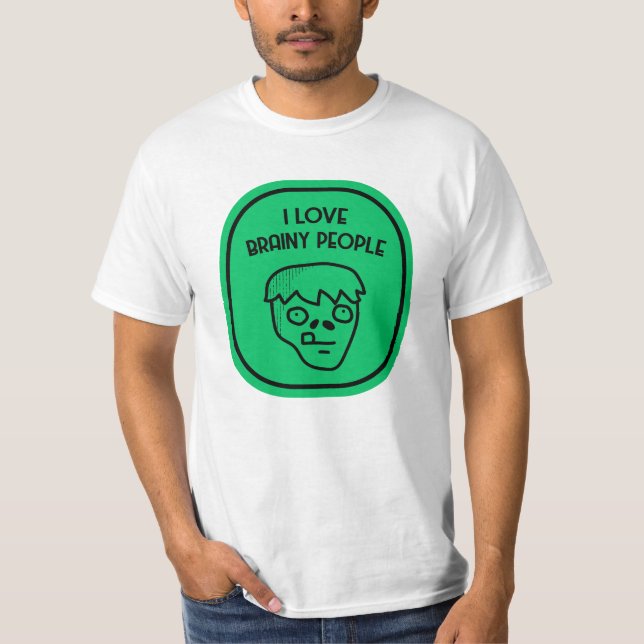 T-shirt J'aime les gens braineux (Devant)