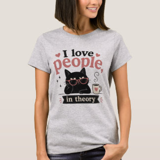 T-shirt J'aime les gens en théorie
