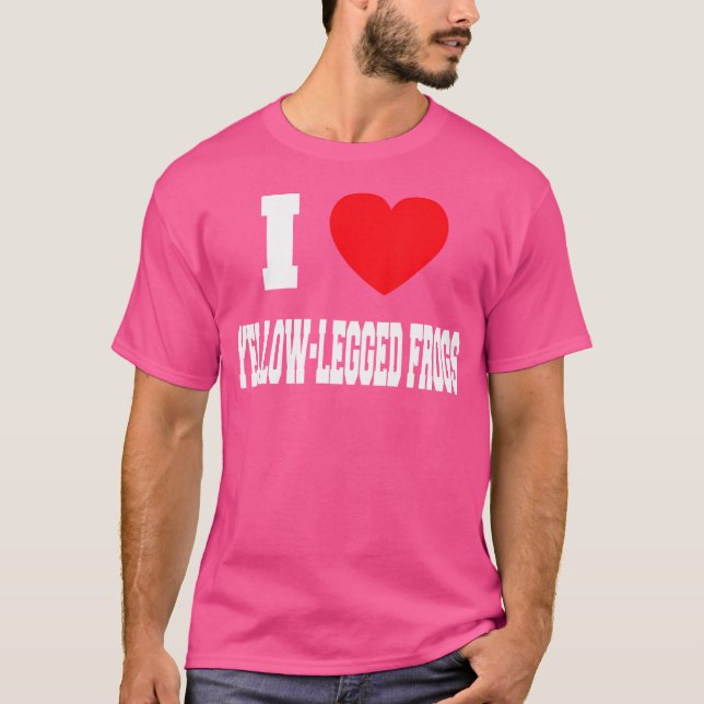 T-shirt J'Aime Les Grenouilles À Jambes Jaunes (Devant)