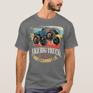 T-shirt J'Aime Les Gros Camions Et Je Ne Peux Pas Mentir L