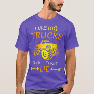 T-shirt J'aime les gros camions monstrueux
