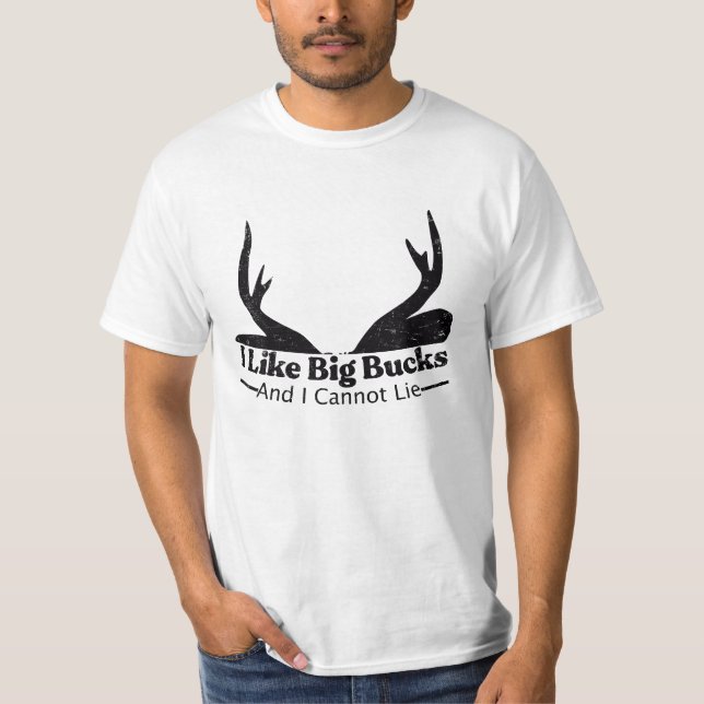 T-shirt J'aime les gros dollars et je ne peux pas mentir (Devant)