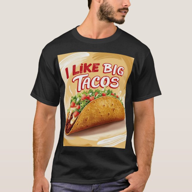 T-shirt J'aime les gros tacos (Devant)