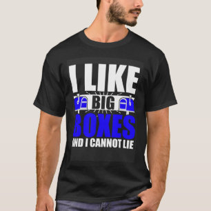 T-shirt J'Aime Les Grosses Boîtes Postal Mailman Travaille