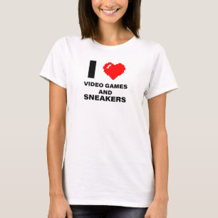 T-shirt J'aime les jeux vidéo et les baskets