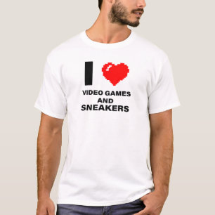 T-shirt J'aime les jeux vidéo et les baskets