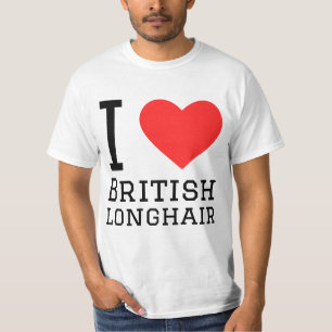 T-shirt J'aime les longhair britanniques