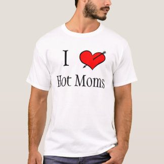 T-shirt J'aime les mamans chaudes