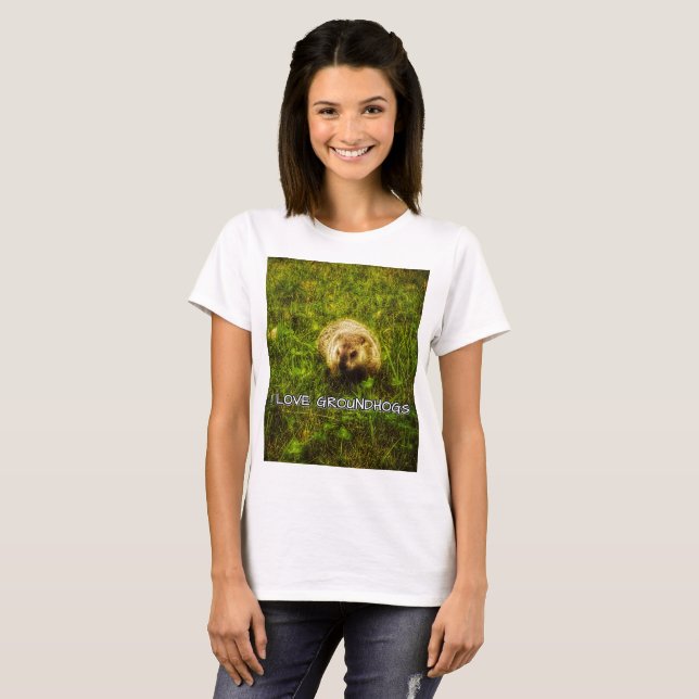 T-shirt J'aime les marmottes (Devant entier)