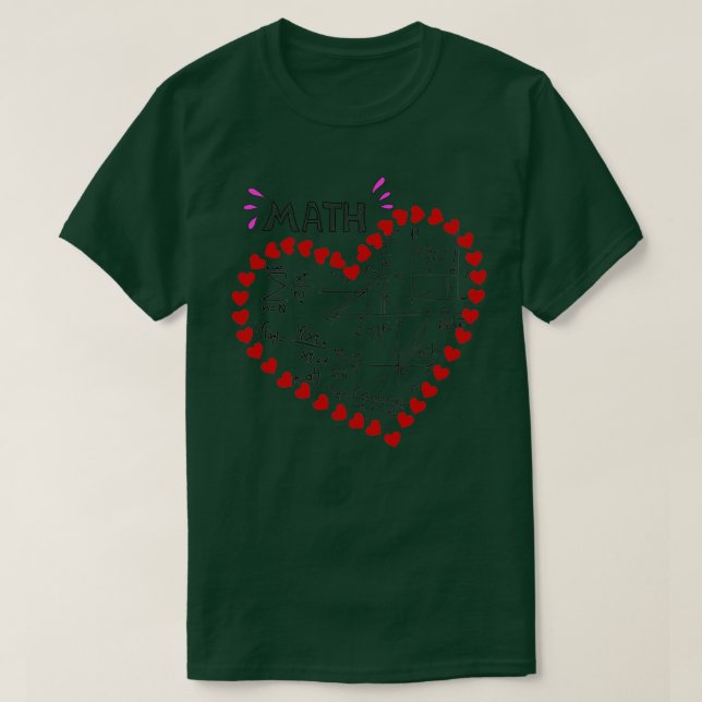T-shirt J'aime les mathématiques drôle Maîtrise Maîtrise M (Design devant)