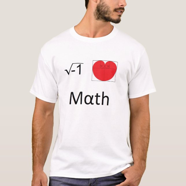 T-shirt J'aime les maths (Devant)
