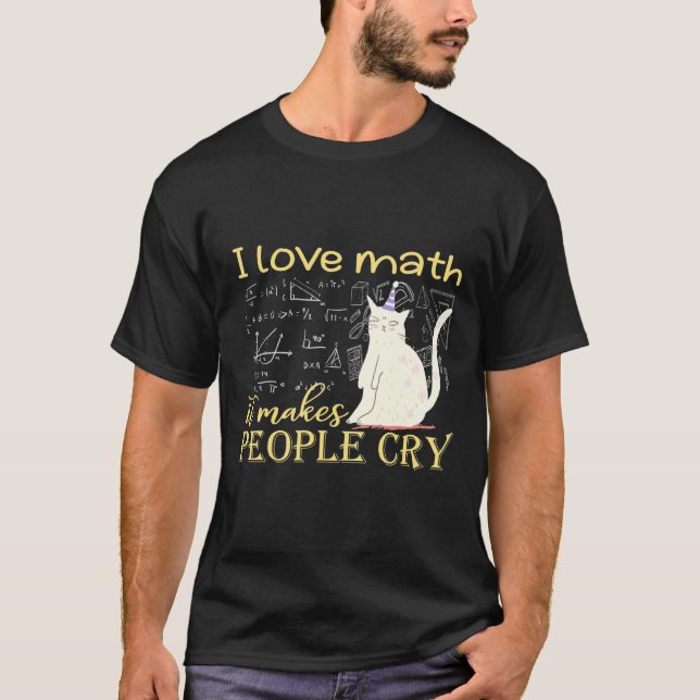T-shirt J'Aime Les Maths Ça Fait Pleurer Les Gens Grumpy C (Devant)
