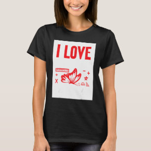 T-shirt J'Aime Les Maths Et Les Papillons