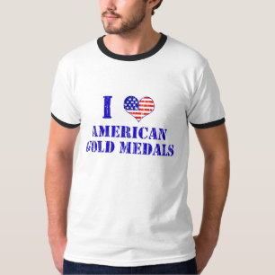 T-shirt J'aime les médailles d'or américaines
