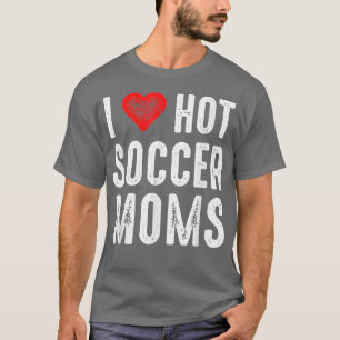 T-shirt J'Aime Les Moms De Football Chaud