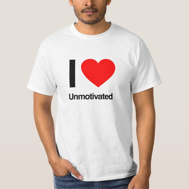 T-shirt j'aime les non motivés (Devant)