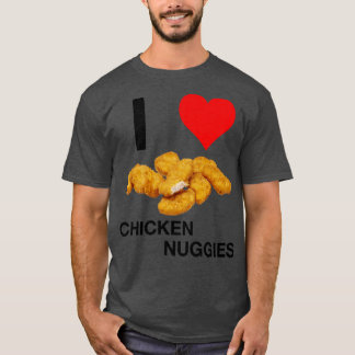 T-shirt J'Aime Les Nuggies De Poulet