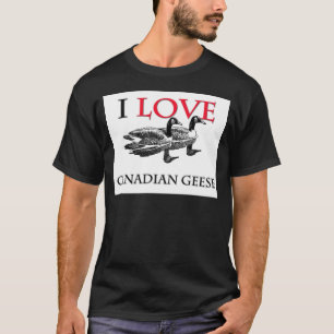 T-shirt J'aime les oies canadiennes