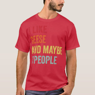 T-shirt J'Aime Les Oies Peut-Être 3 Personnes