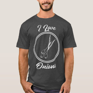 T-shirt J'Aime Les Oignons CuisinerHuile Pour Les Chefs