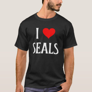T-shirt J'aime les phoques Je cœur de phoques Phoque Éping