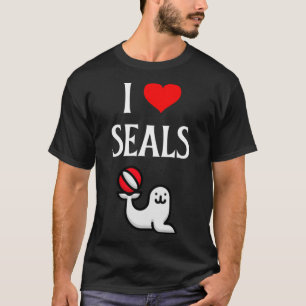 T-shirt J'aime les phoques Je coeur les phoques Phoque Ma